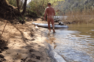My kayak & my bare bum
